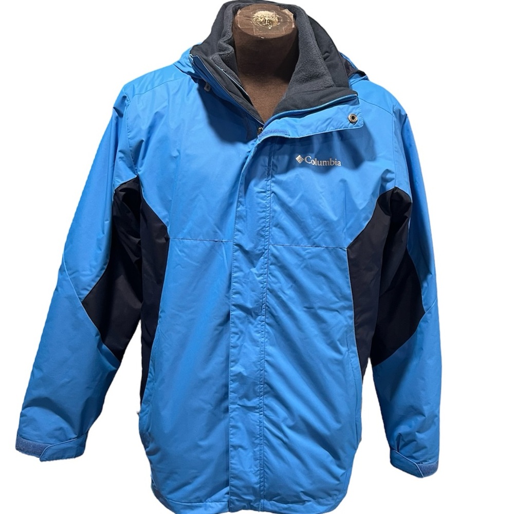 Columbia Men's Eager Air Interchange 3-in-1 Jacket Blue/Navy Size Large